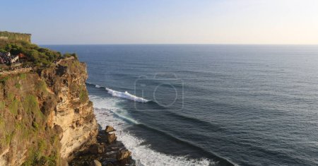 view of a cliff in Bali, Indonesia,Ulu Watu Temple