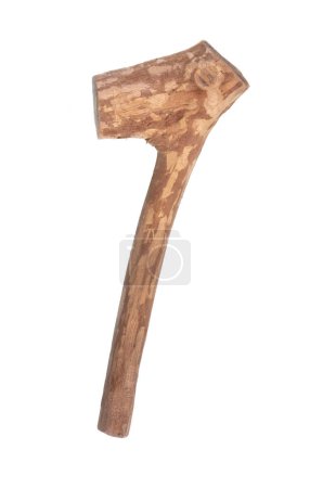 wooden stick club on a white background