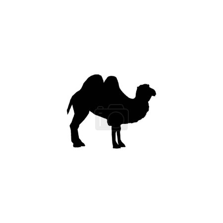 Téléchargez les illustrations : Camel icon. Simple style Saudi Arabia travel big sale poster background symbol. Camel brand logo design element. Camel t-shirt printing. Vector for sticker. - en licence libre de droit