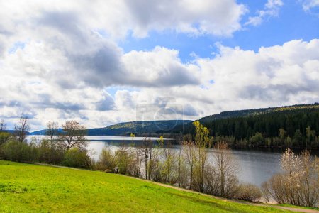 Photo for The Schluchsee in the Black Forest under cloudy sky near the town of Aha seen from the northeast - Royalty Free Image