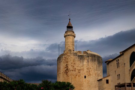 Photo for Historic city wall and old town of Aigues-Mortes in Camarque - Royalty Free Image