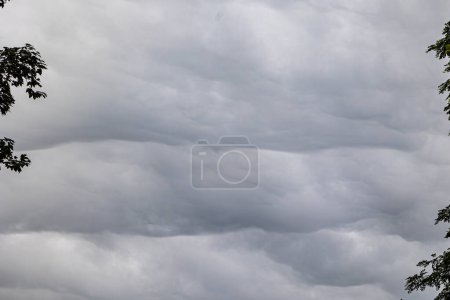 Photo for Gray clouds in the sky after a thunderstorm - Royalty Free Image