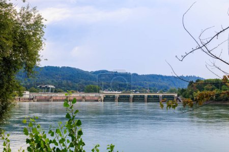 Foto de La central hidroeléctrica del río Rin, cerca de Bad Sckingen. - Imagen libre de derechos