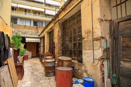 Téléchargez les photos : Salle de production pour la fabrication de savon à l'huile d'olive dans une usine de savon, Grèce, Corfou, 25.10.2023 - en image libre de droit