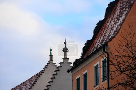 Historische Hausfassaden in der Fuggerstadt Augsburg