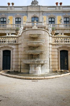 Photo for Queluz, Lisbon, Portugal- November 21, 2022: Beautiful National Palace of Queluz in Lisbon - Royalty Free Image