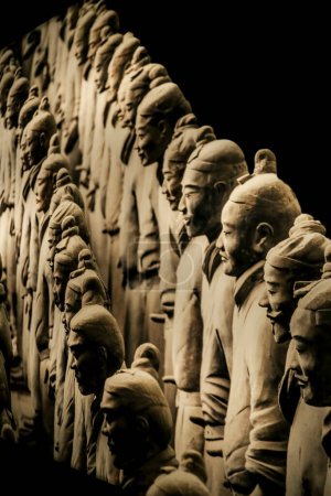 Photo for Alicante, Spain- April 14, 2023: Terracota Army exhibition in the Archaeological Museum of Alicante - Royalty Free Image