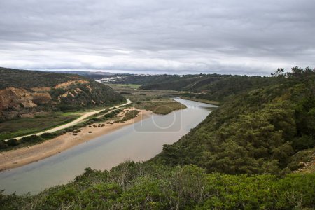 Foto de Paisaje del río Seixe en Odeceixe, Portugal - Imagen libre de derechos