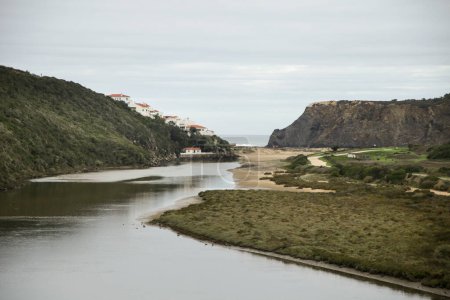 Foto de Paisaje del río Seixe en Odeceixe, Portugal - Imagen libre de derechos