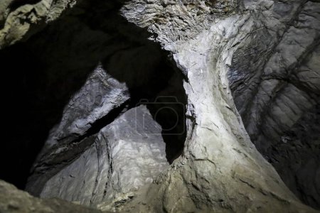 Photo for The Lapis Specularis roman mine in The Sanabrio caves in Cuenca region, Spain - Royalty Free Image