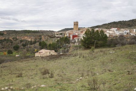 Téléchargez les photos : Belle vue sur la ville historique de Priego dans la région de Cuenca, Espagne - en image libre de droit