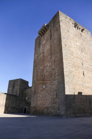 The Castle and wall in Olivenza town, Badajoz, Spain