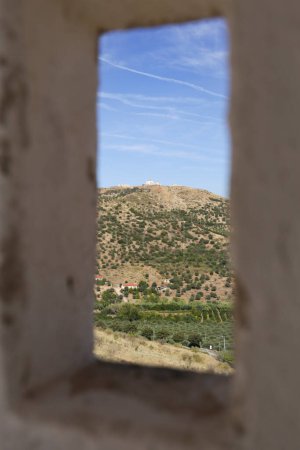 Ansichten der Stadt Elvas in Portugal bilden den alten britischen Soldatenfriedhof