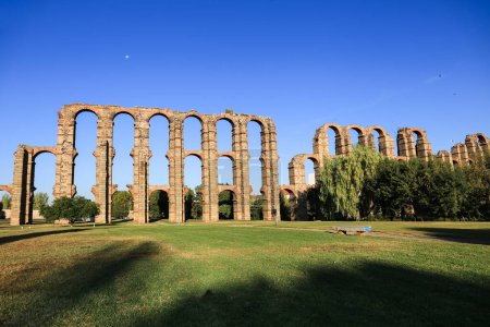 Beautiful Roman Aqueduct of Merida called 'Aqueduct of Miracles'
