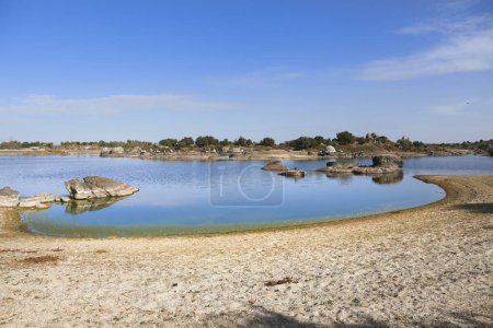 Los Barruecos Natural Monument in the middle of the Caceres peneplain