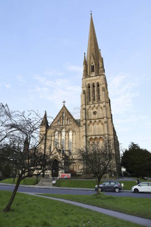 Bristol, England- March 29, 2024: Christ Church in Clifton Down neighborhood in Bristol city