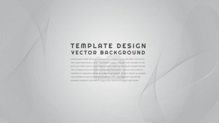 Illustration for Template Background white lines and curves elements - Royalty Free Image