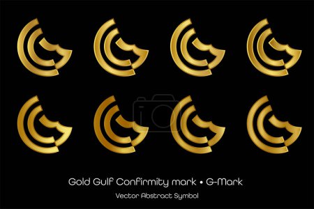 G-Mark Gulf Symbole de marque de confirmation or