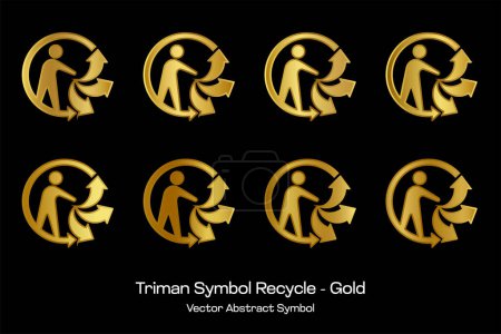 Triman Symbole Recycler l'or