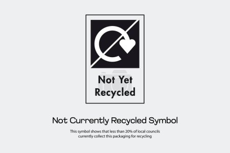 Téléchargez les illustrations : Symbole non actuellement recyclé - en licence libre de droit