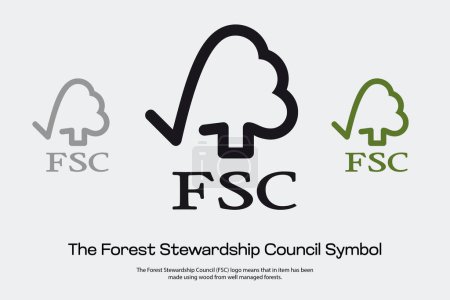 Foto de El Símbolo del Consejo de Administración Forestal para que los diseñadores lo usen en envases - Imagen libre de derechos