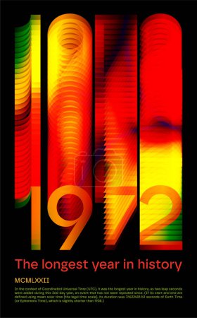 Foto de 1972 El año más largo de la historia póster para diseñadores - Imagen libre de derechos