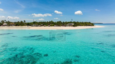 Photo for Beautiful sea landscape beach with turquoise water. Bantayan island, Philippines. - Royalty Free Image