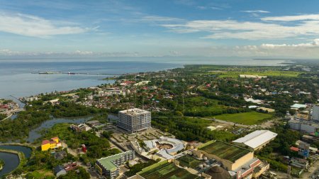 Vista aérea de la ciudad de Bacolod Es la capital de la provincia de Negros Occidental, Filipinas.