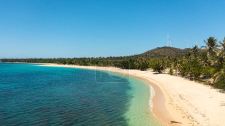 Foto de Beautiful sea landscape beach with turquoise water. Pagudpud, Ilocos Norte, Philippines. - Imagen libre de derechos