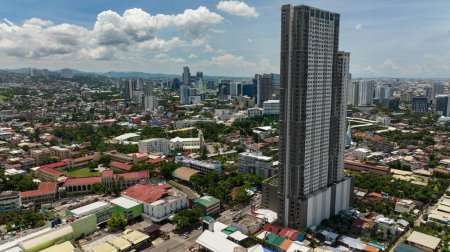 Bâtiments et gratte-ciel de Cebu. Paysage urbain aux Philippines.