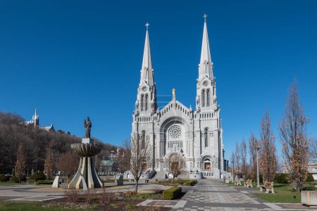 The Basilica dedicated to St Anne at Sainte-Anne-de-Beaupre, Quebec, Canada.
