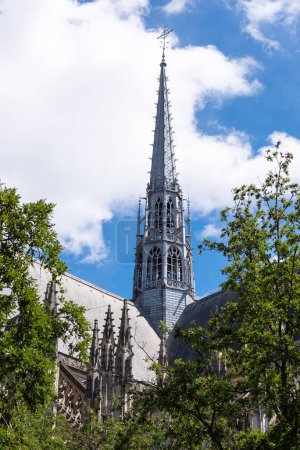 Téléchargez les photos : Spire of the Sainte-Croix Cathedral in Orleans (Orleans, Loiret, Centre-Val de Loire, France) - en image libre de droit