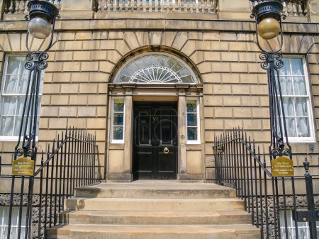Photo for Edinburgh Scotland - June 25 2009; Bute House residence of First Minister of Scotland on Charlotte Square. - Royalty Free Image