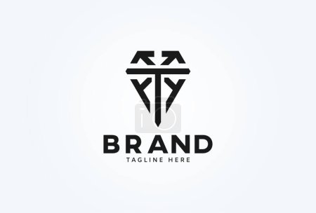 Initial TX or XT logo. monogram logo design combination of letters T and X forming a diamond. vector illustration
