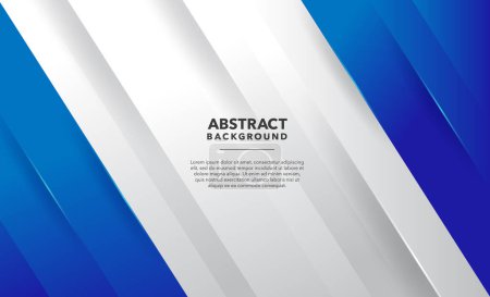 Illustration for Blue white modern abstract background design - Royalty Free Image