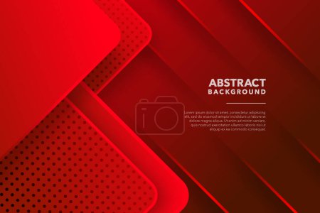 Illustration for Red modern abstract background design - Royalty Free Image