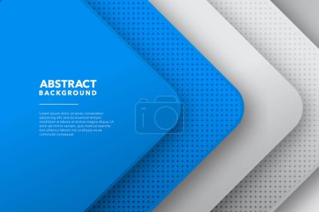 Illustration for Blue white modern abstract background design - Royalty Free Image