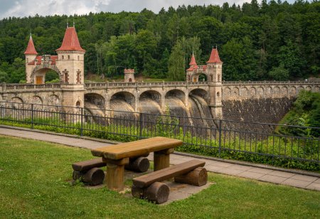 Photo for View of the Les Kralovstvi dam in Bila Tremesna, Czech Republic - Royalty Free Image