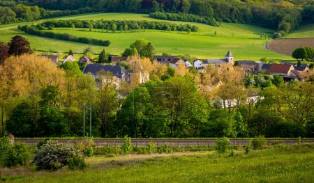 Landscape of Schin op Geul, idyllic dutch village in Province Limburg