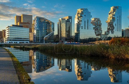 Photo for Skyline of Amsterdam Zuidas, The Netherlands - Royalty Free Image
