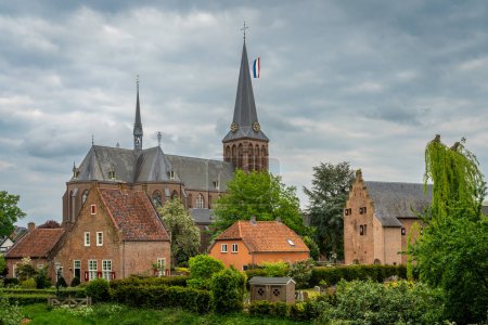 View of 's-Heerenberg, city on Dutch-German border in Province of Gelderland, The Netherlands