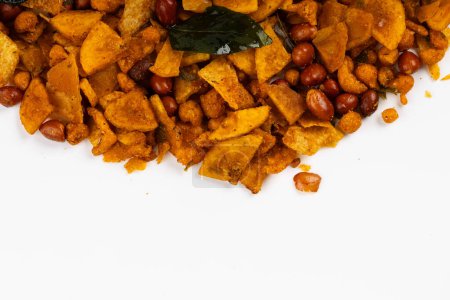 Photo for MIXTURE , commonly known as "Chivda" or "Namkeen," is a popular and delicious savory snack in India, a mixture of various crunchy and flavorful ingredients, - Royalty Free Image