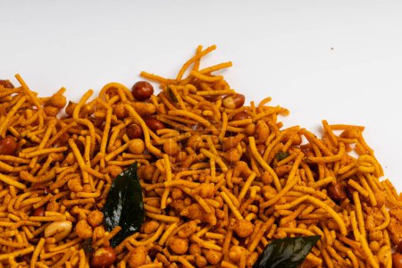 MIXTURE , commonly known as "Chivda" or "Namkeen," is a popular and delicious savory snack in India, a mixture of various crunchy and flavorful ingredients, 
