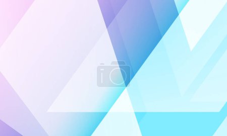 Illustration pour Modèle de présentation géométrique abstraite de couleur pastel bleu clair et rose. Gradient rose et bleu doux abstrait fond de design graphique d'entreprise. Illustration vectorielle. - image libre de droit