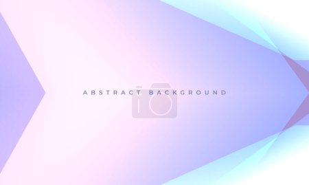 Illustration for Purple and light blue pastel colored abstract geometric presentation template background with arrow shapes. Vector illustration - Royalty Free Image