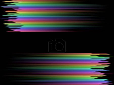 Pastel rainbow stripes gradient with squares mosaic pattern, black background, vector graphic wallpaper or leaflet, useful for web, presentation or print
