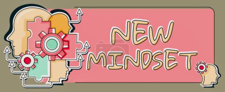 Text zeigt Inspiration New Mindset, Internet-Konzept frisch gestaltete Gedanken und Überzeugungen, die eine Person formen s ist Geist