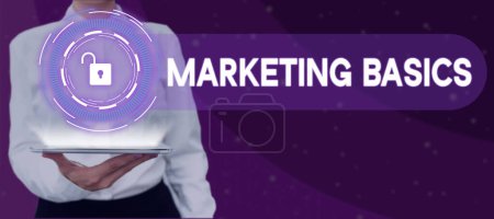 Téléchargez les photos : Écriture de texte Marketing Basics, changements de concept d'entreprise et développements dans le trading sur le marché - en image libre de droit