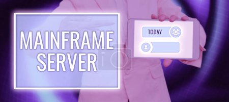 Photo for Sign displaying Mainframe Server, Conceptual photo the inability to cause pregnancy in a fertile - Royalty Free Image