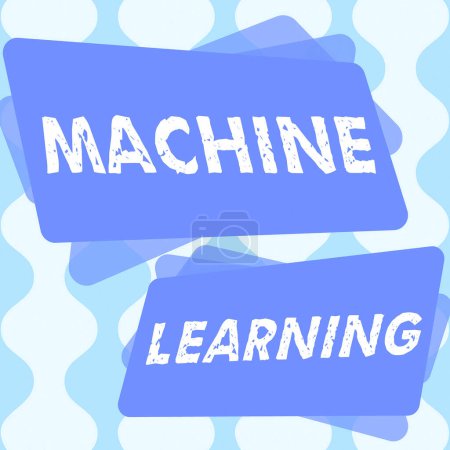 Photo for Handwriting text Machine Learning, Business concept the concept that a computer can learn new data itself - Royalty Free Image